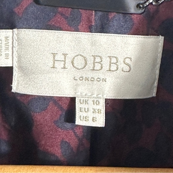 Hobbs London quilted jacket, navy, floral lining, size 6, classic, preppy, fall - Picture 4 of 14